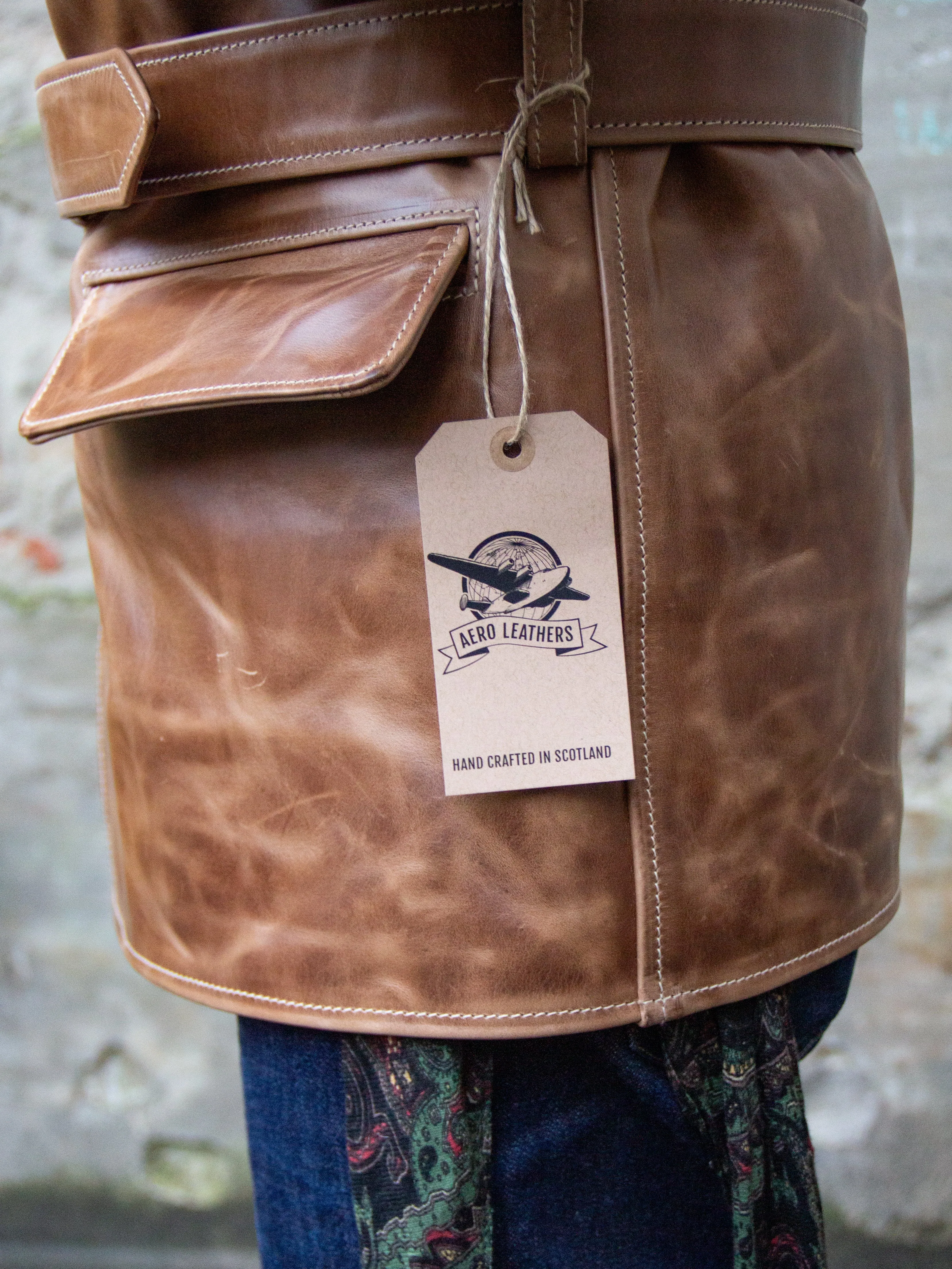 Aero Leather Clothing, Barnstormer, Natural Chromexcel Horsehide (MTO)