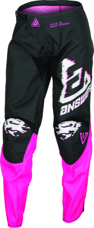 Answer 23.5 Syncron Meltdown Pant Black/Magenta/Grey Womens Size - 2 Regular