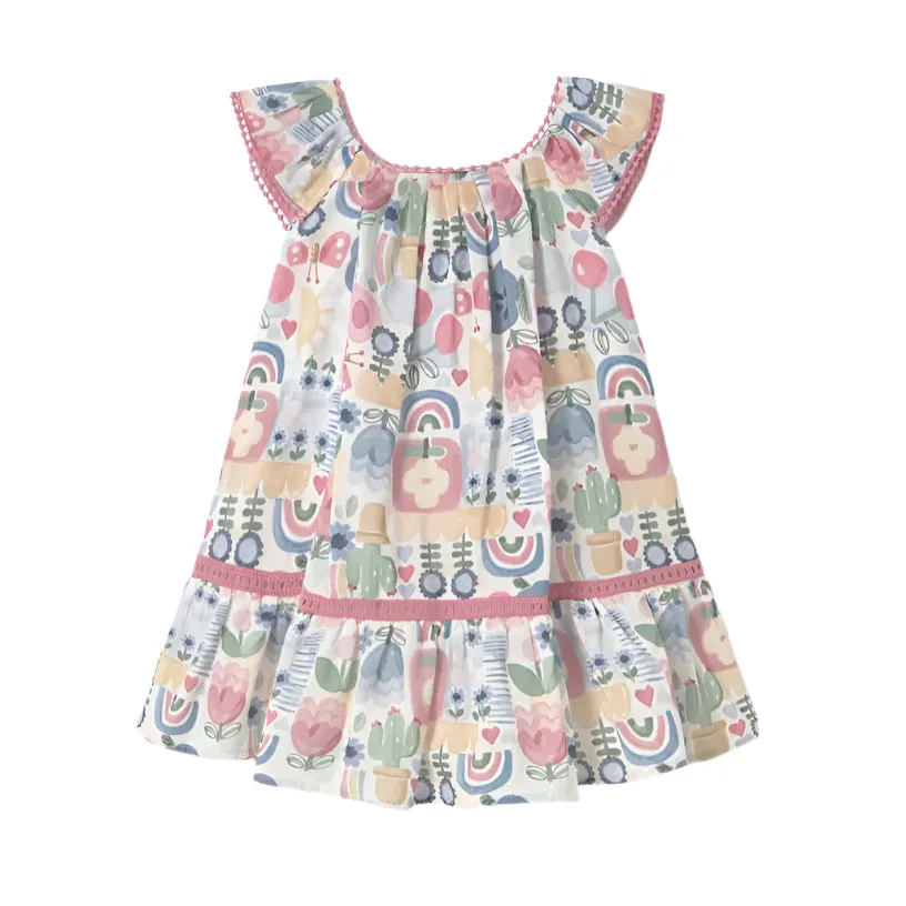 Baby Garden Dress- Rosy