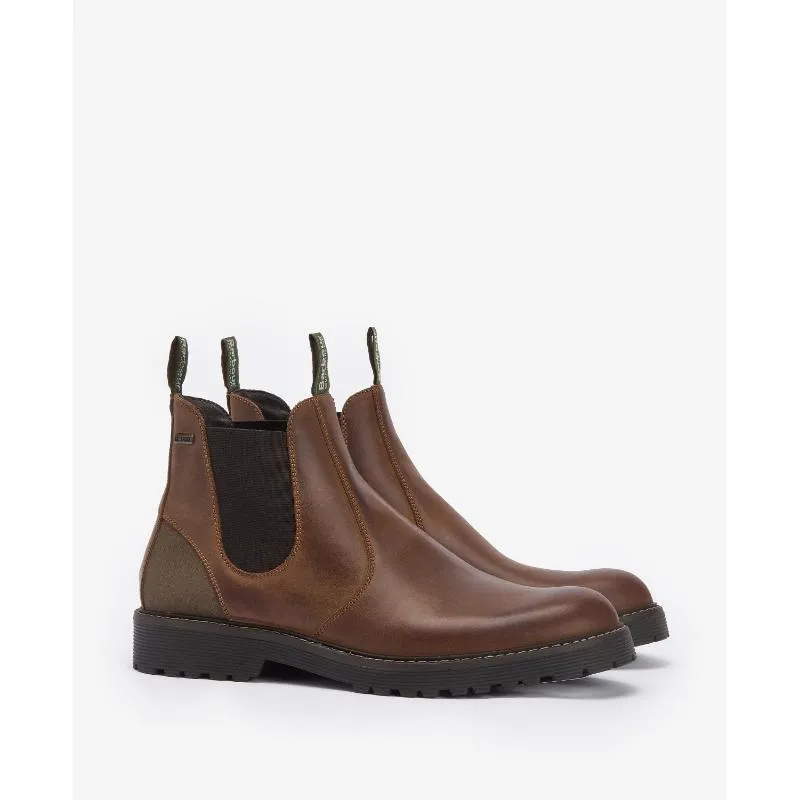 Barbour Patton Mens Chelsea Boot - Teak