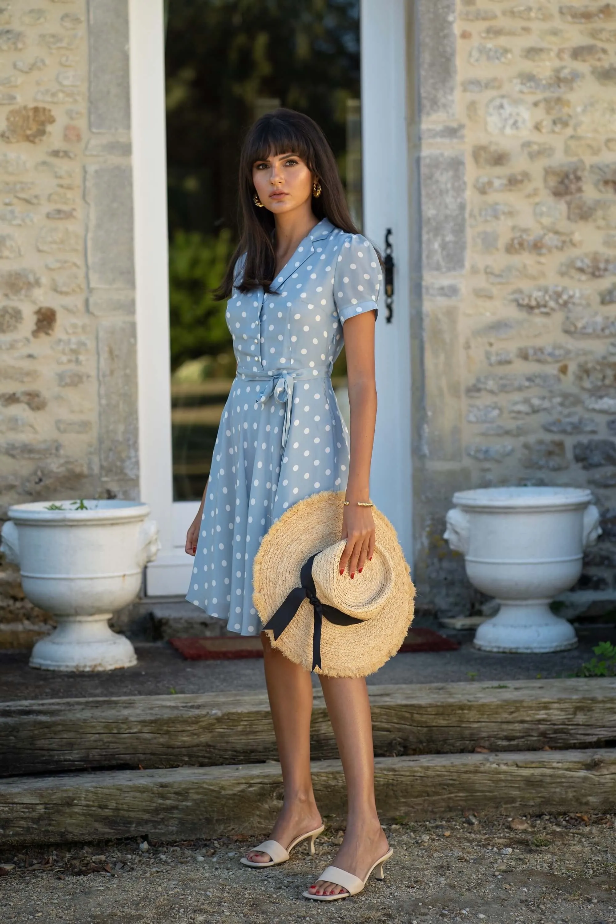 Belle Polka-Dot Dress