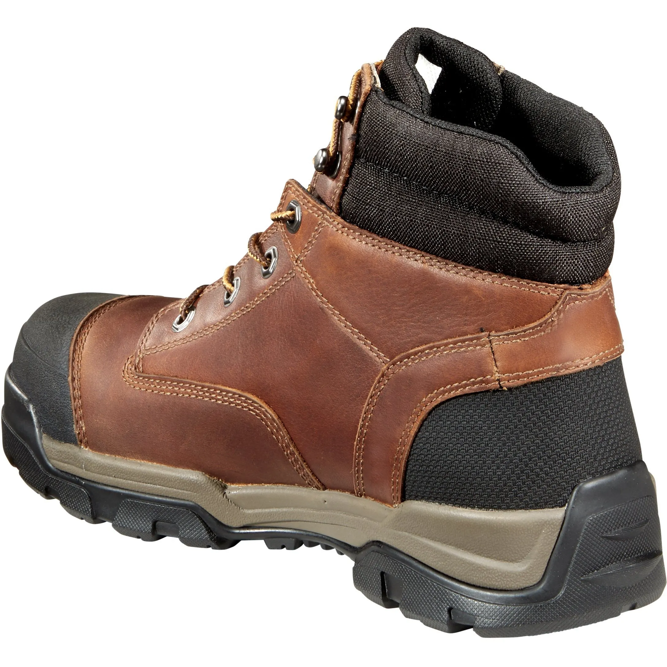 Carhartt Men's Ground Force 6" Comp Toe WP Work Boot - Brown - CME6355