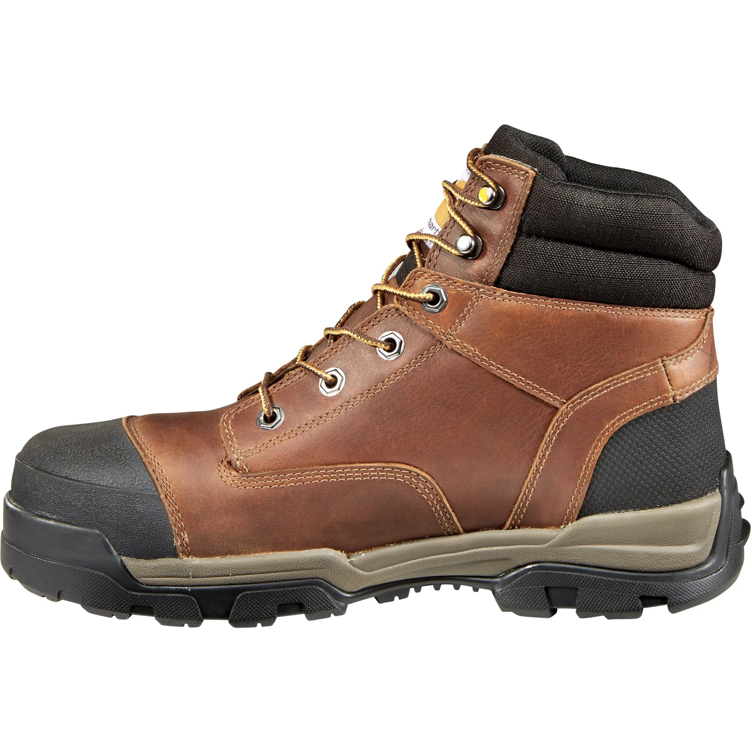 Carhartt Men's Ground Force 6" Comp Toe WP Work Boot - Brown - CME6355