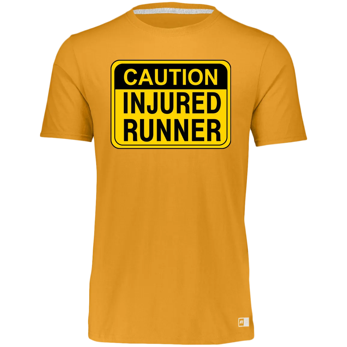 CAUTION INJURED RUNNER Essential Dri-Power Tee