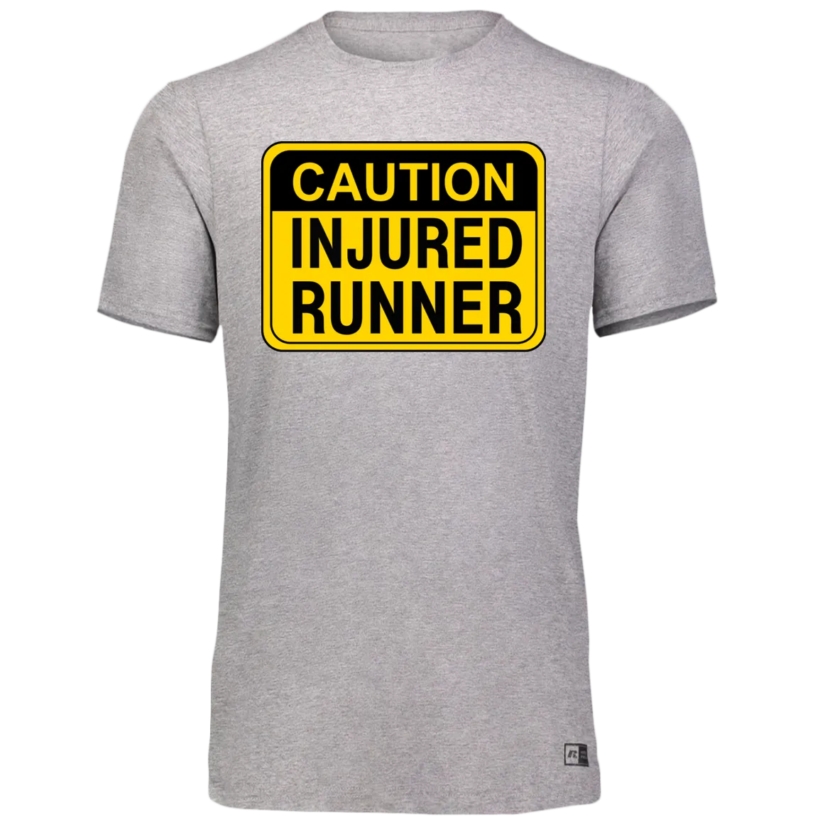 CAUTION INJURED RUNNER Essential Dri-Power Tee