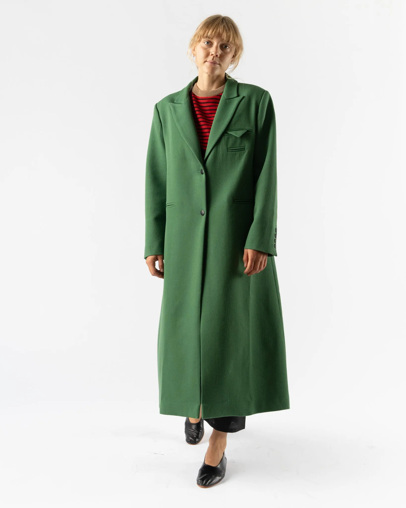 Cordera Light Wool Coat in Pino