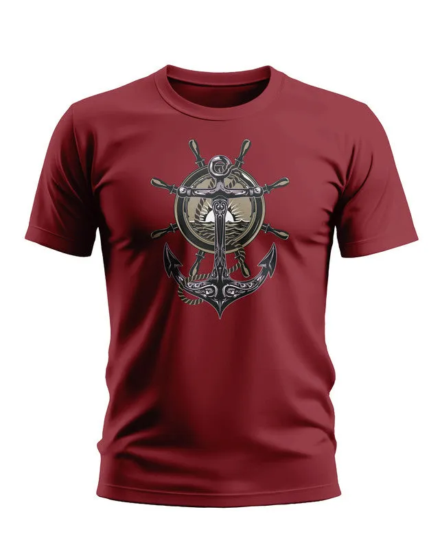 Designer Anchor Style Soft Cotton T-shirt