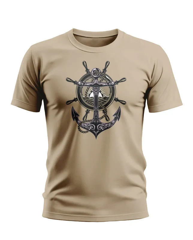 Designer Anchor Style Soft Cotton T-shirt