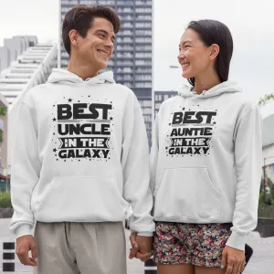 Galaxy's Top Uncle & Hilarious Aunt Matching Outfits: Perfect Gift for Favorite Duo