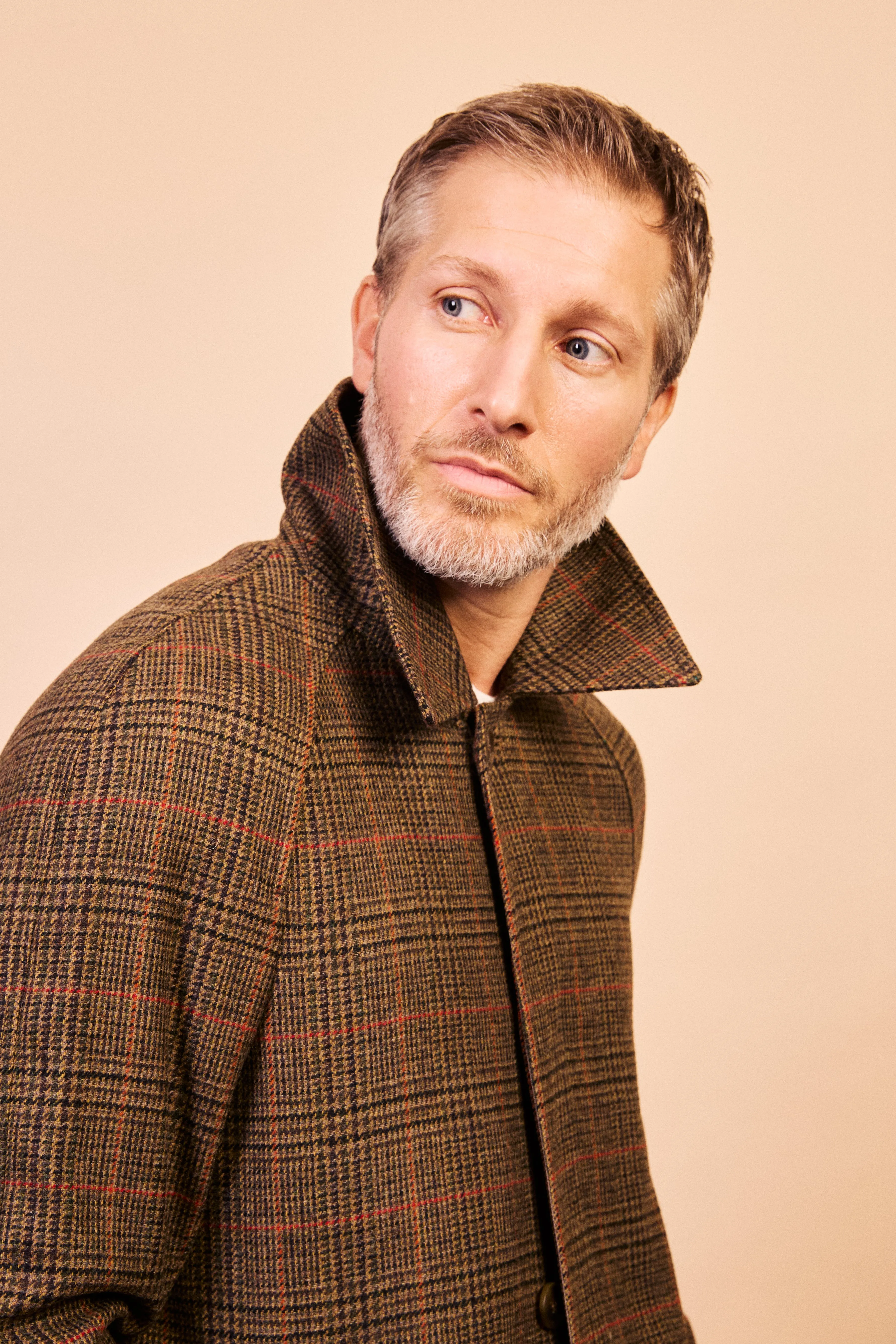 Gladstone Yorkshire Tweed Overcoat - Houndstooth