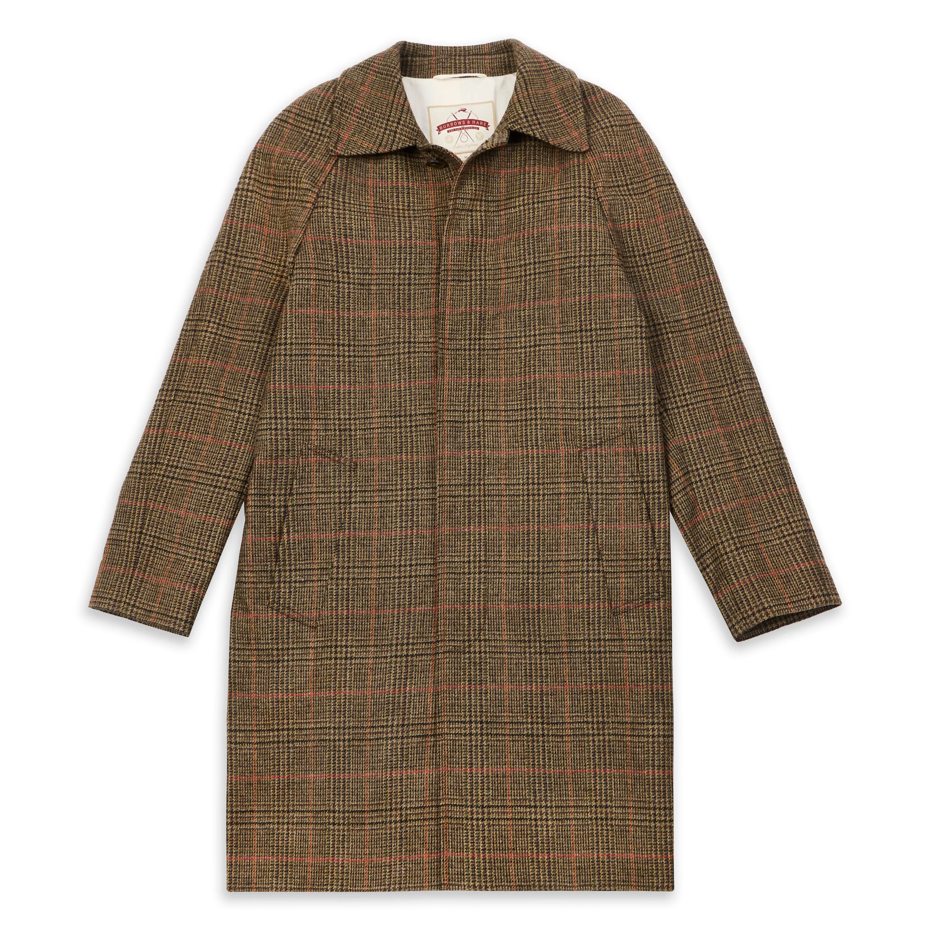 Gladstone Yorkshire Tweed Overcoat - Houndstooth