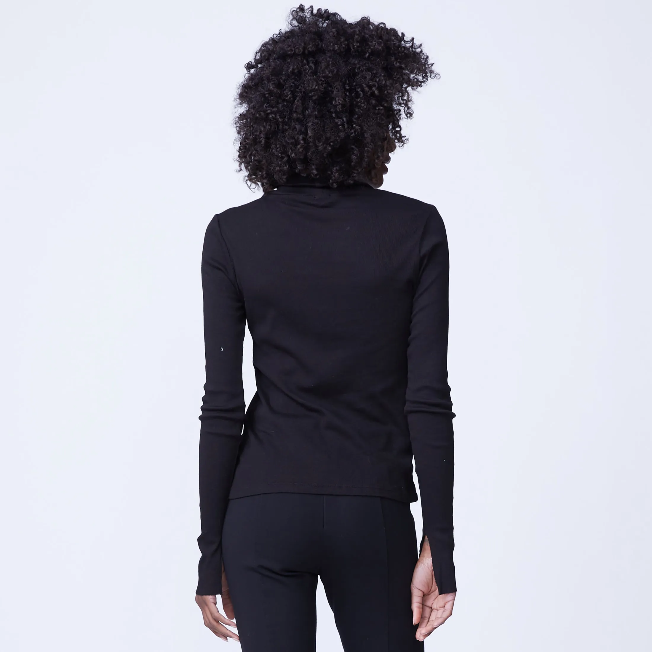 Heather Rib Turtleneck