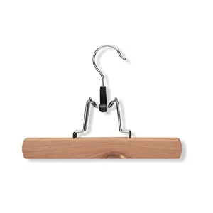 Honey-Can-Do HNG-01536 Basic Clamp Skirt/Pant Hanger, 4-Pack, Cedar