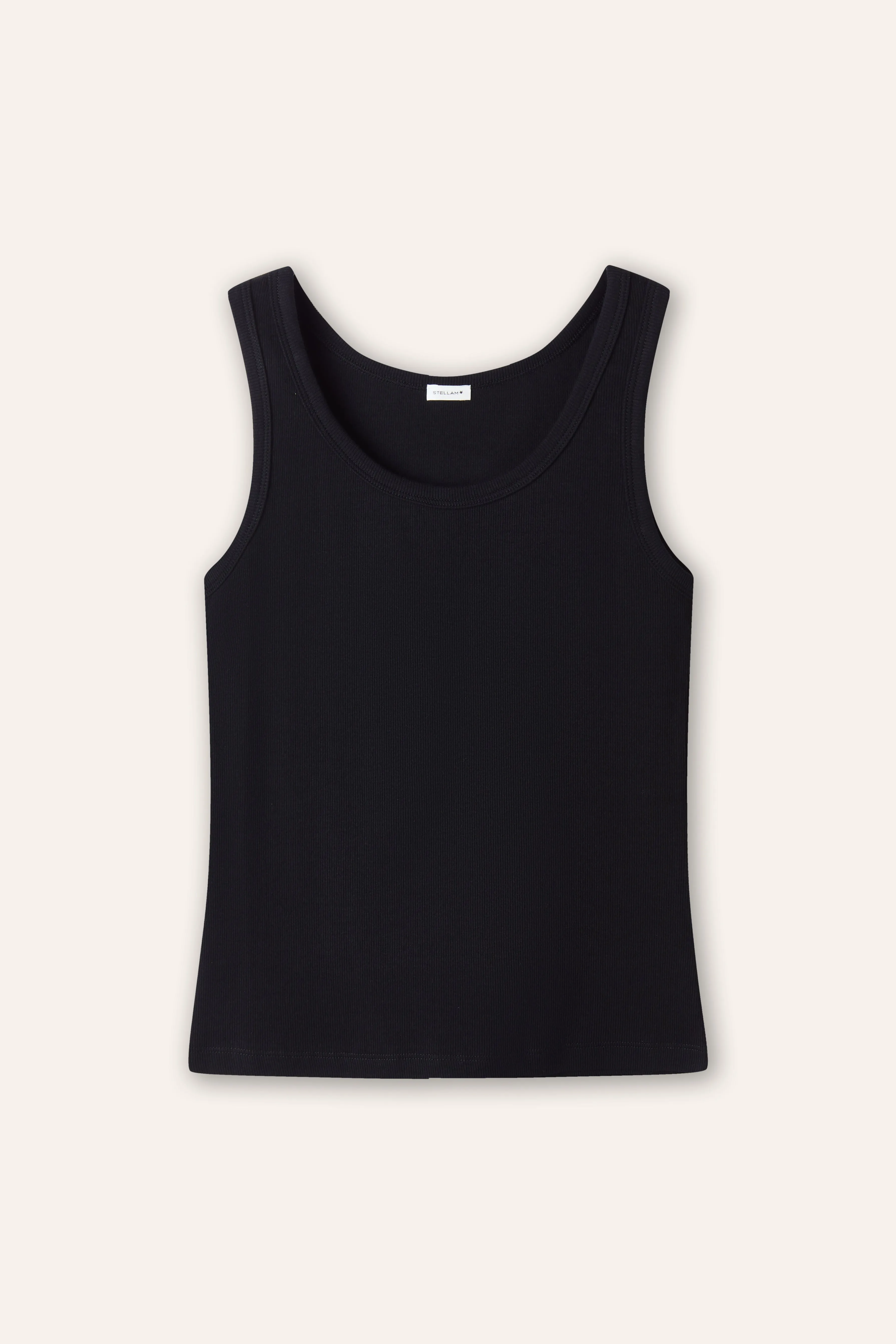 ICE cotton tank top (Black)