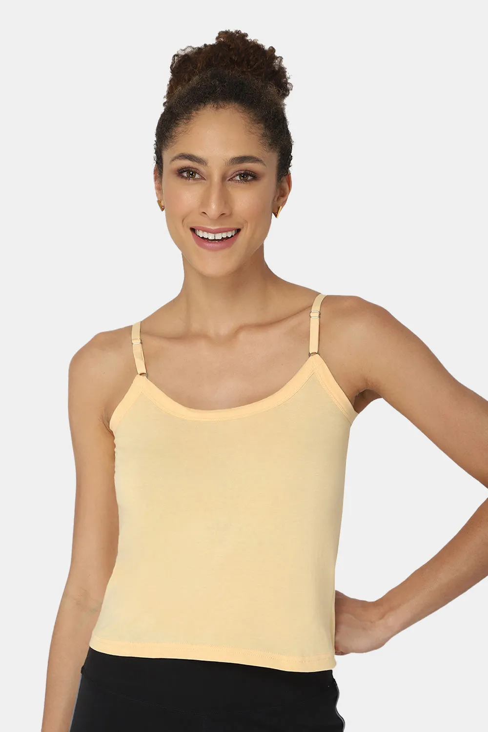 Intimacy Cotton Slip Camisole – IN05 | Wire-Free, Seamless & Adjustable