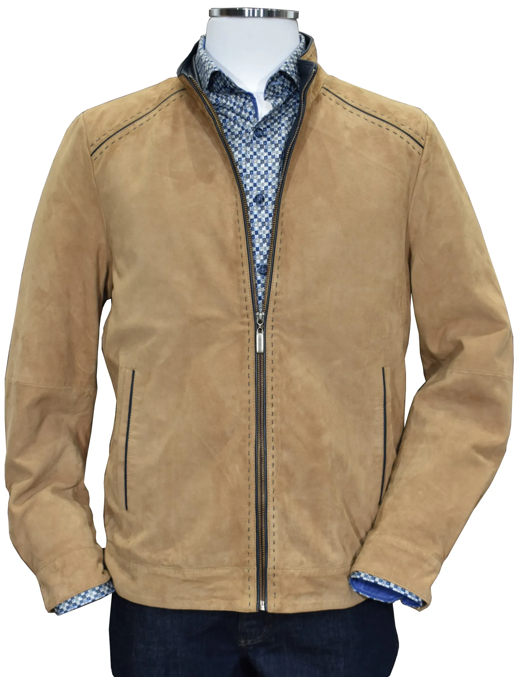 J101T Tan Exclusive Suede Jacket