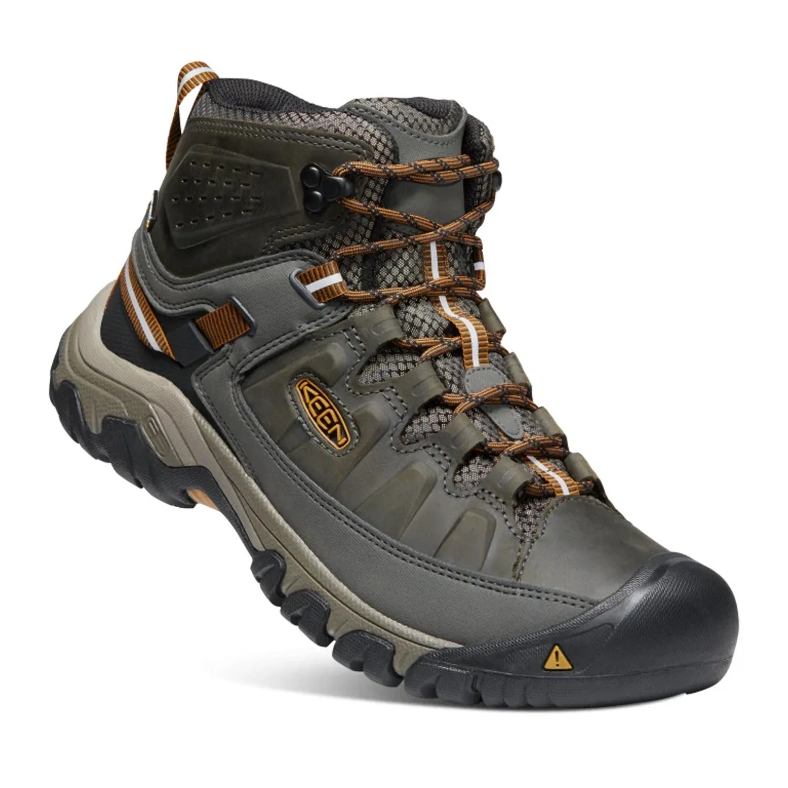 Keen Targhee III Mid Waterproof Hiking Boot (Men) - Black Olive/Golden Brown