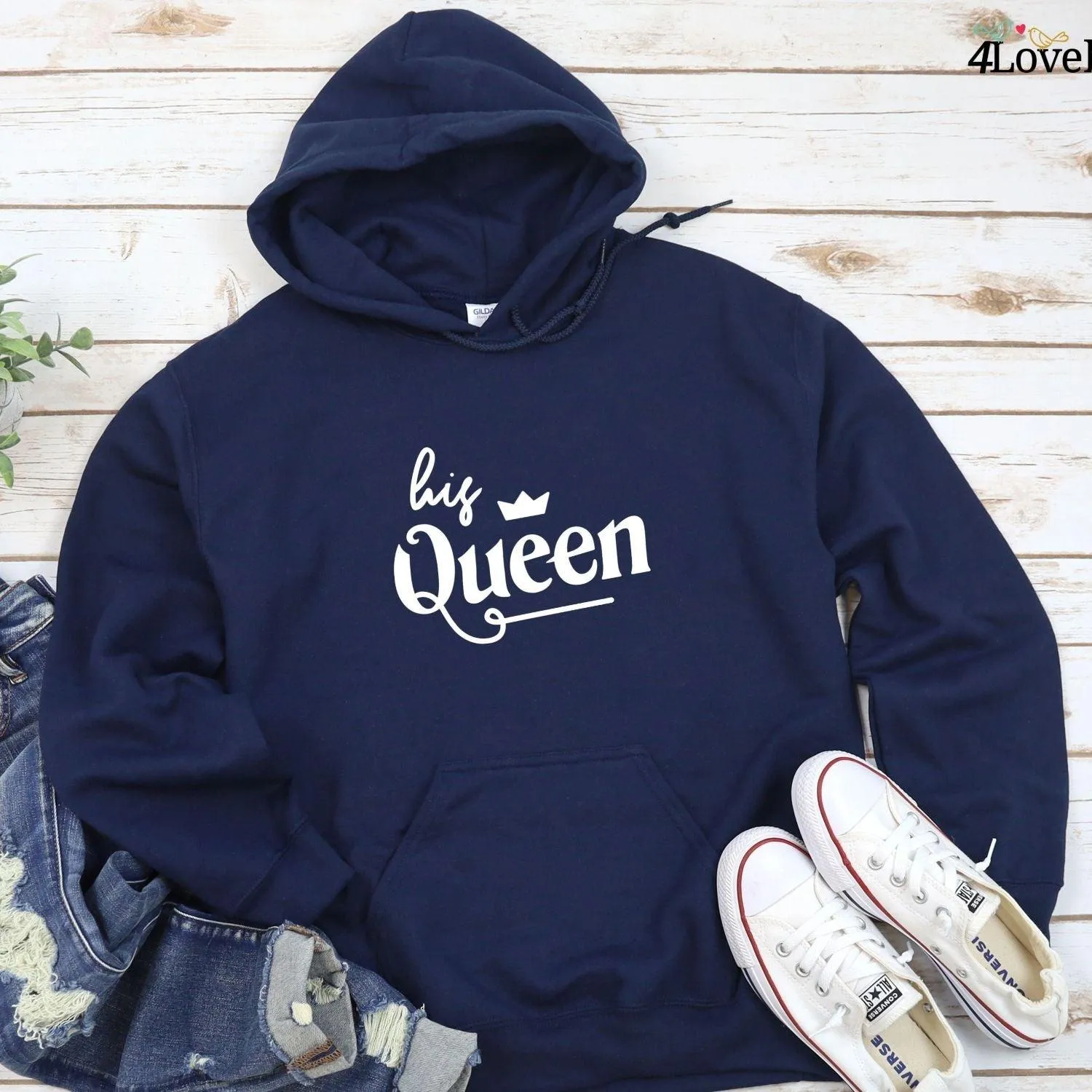 King & Queen Matching Outfits - Ideal Couples' Gift for Couples