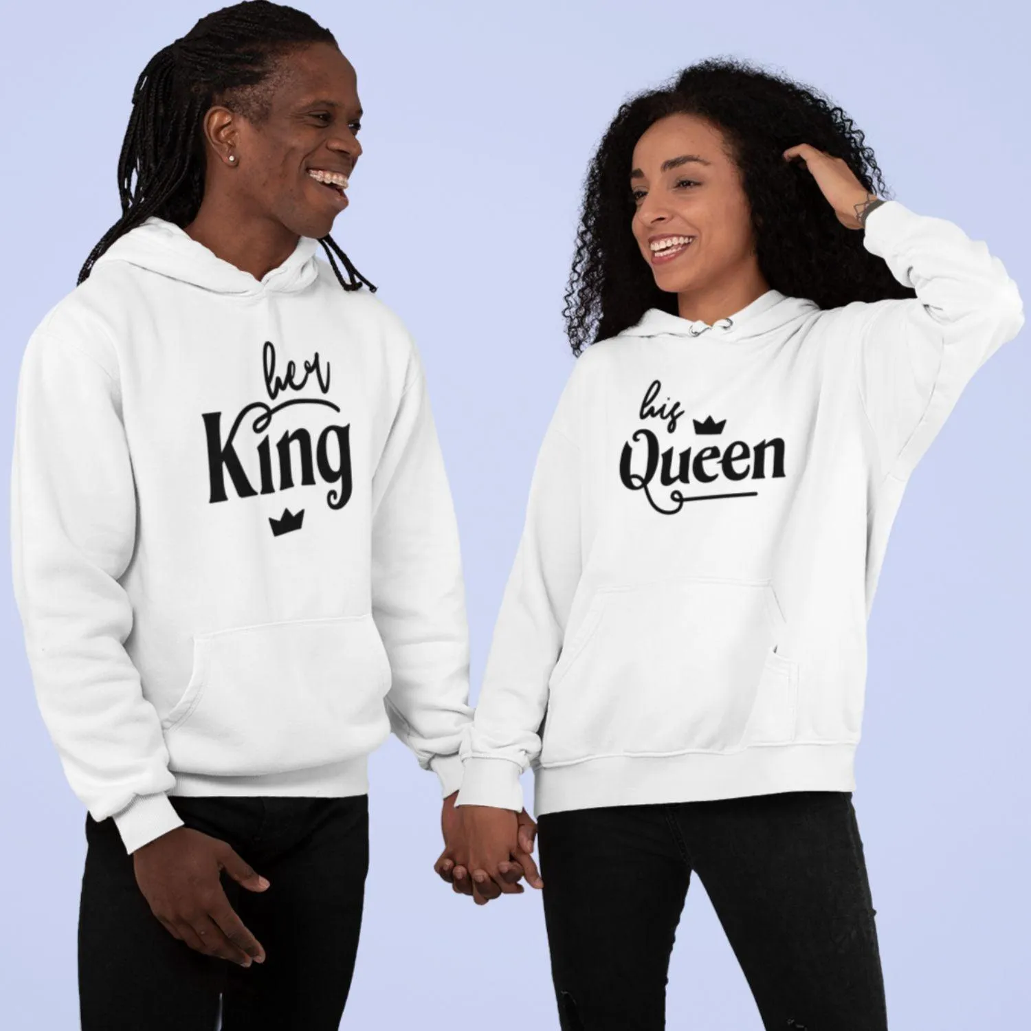 King & Queen Matching Outfits - Ideal Couples' Gift for Couples