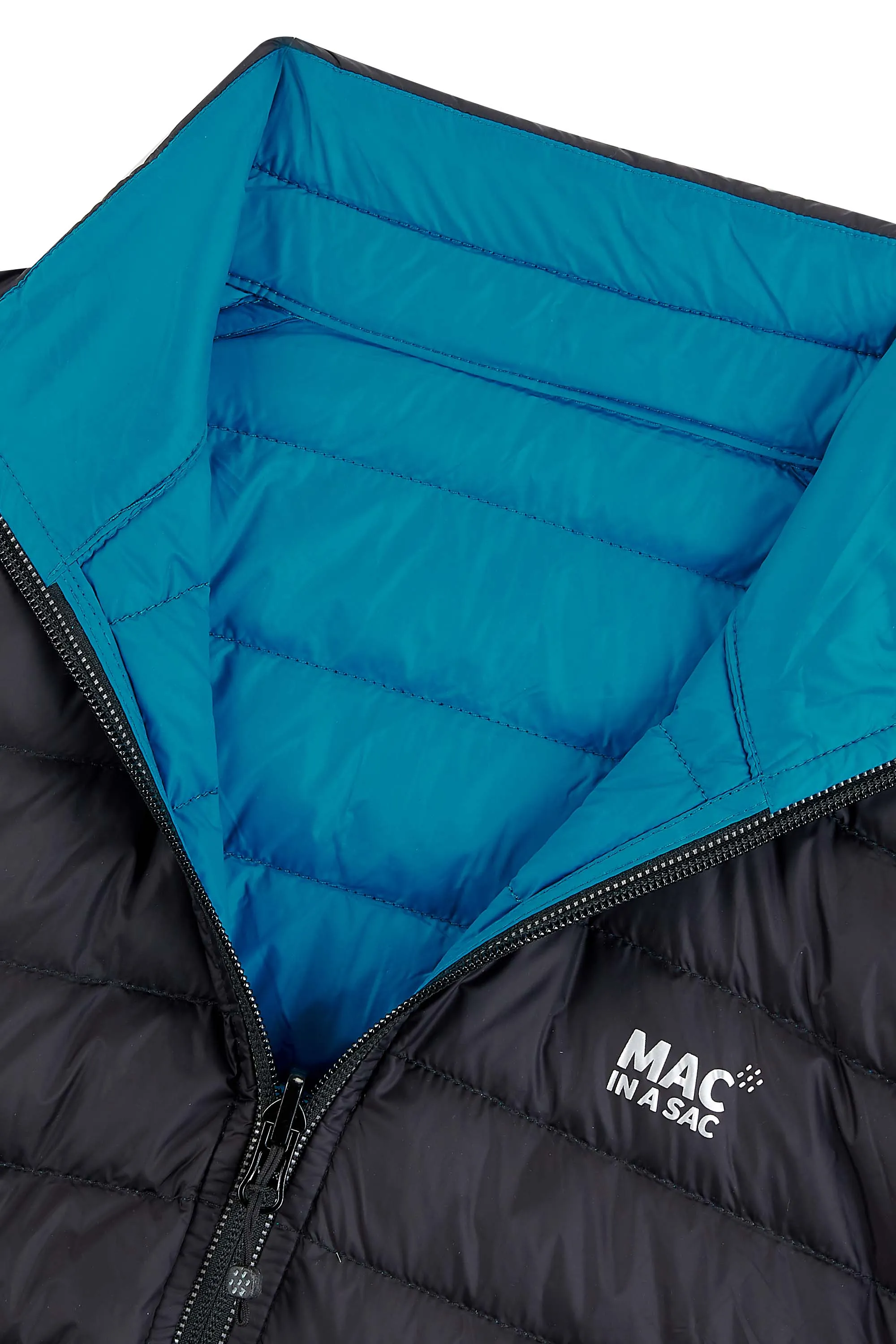 Mac In A Sac Polar2 Down Reversible (Ladies) - Jet Black/Teal