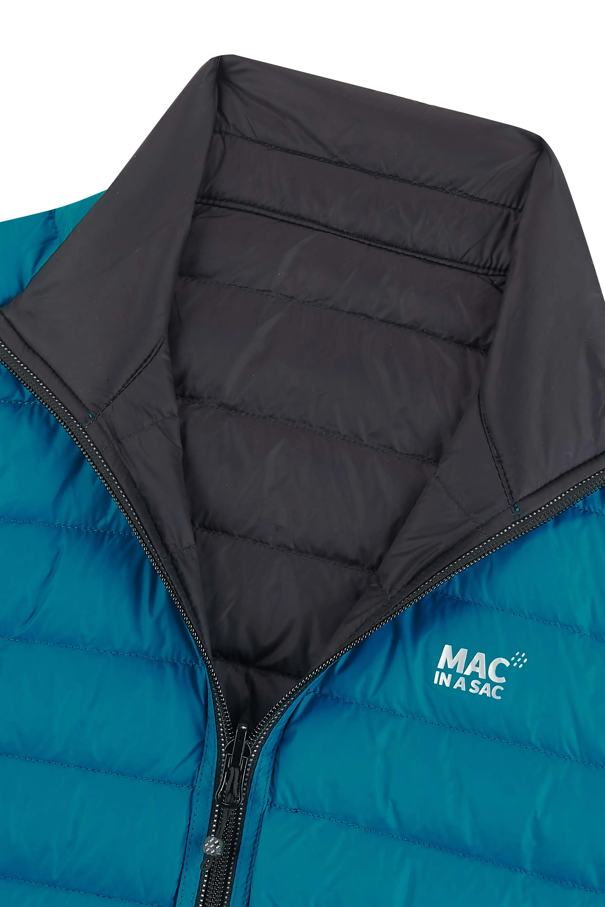 Mac In A Sac Polar2 Down Reversible (Ladies) - Jet Black/Teal