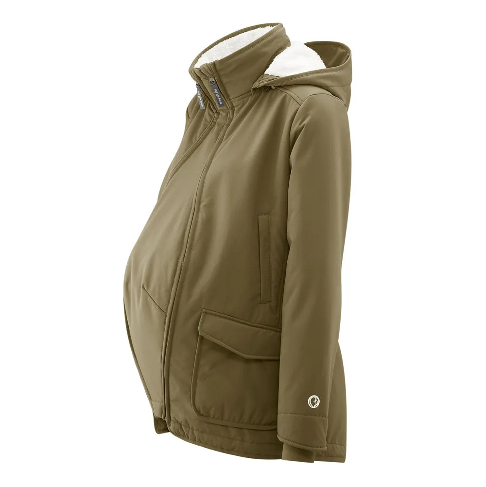 Mamalila Allweather Cosy Allrounder Khaki Babywearing Jacket