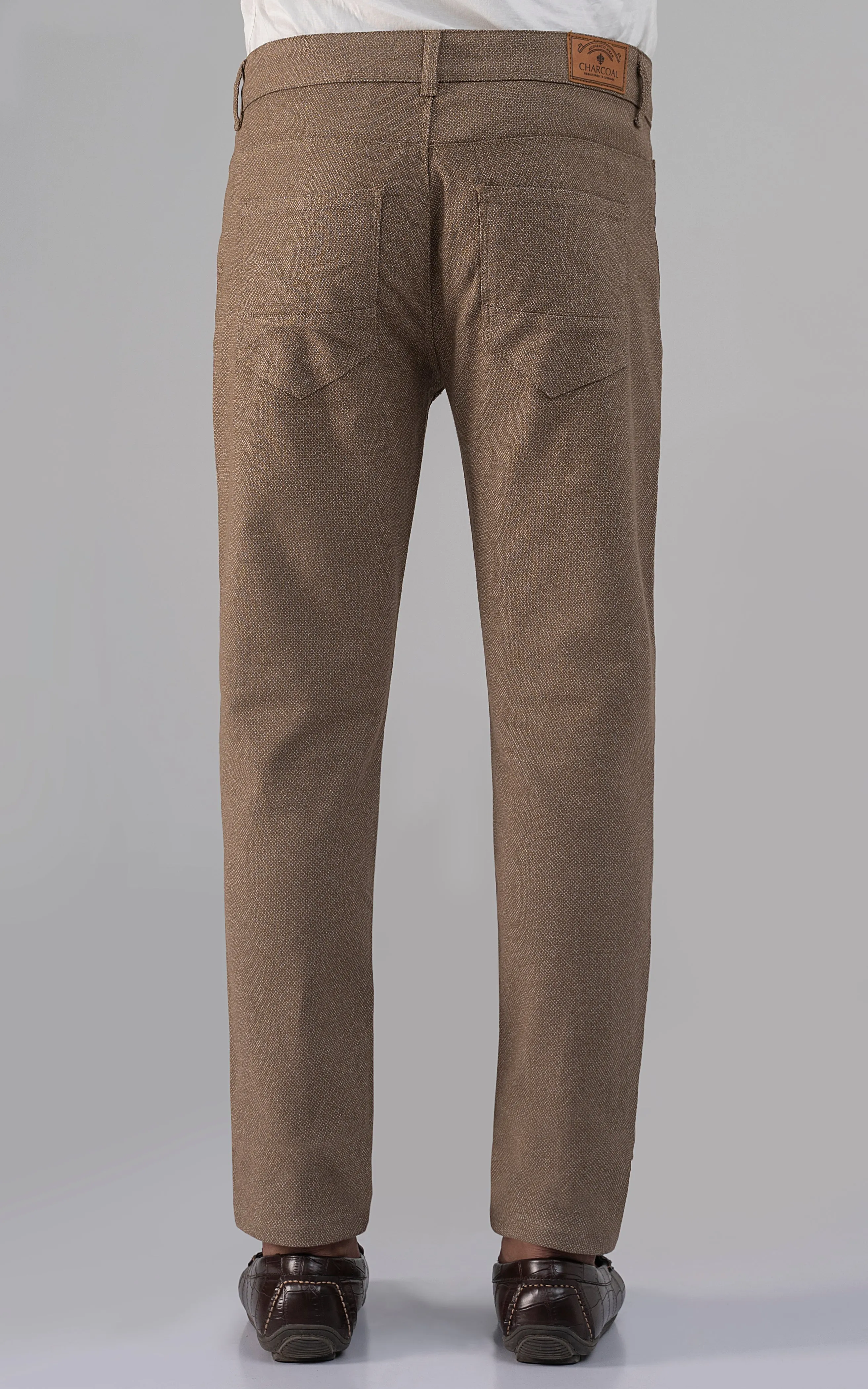 MELANGE 5-POCKET PANT LIGHT BROWN