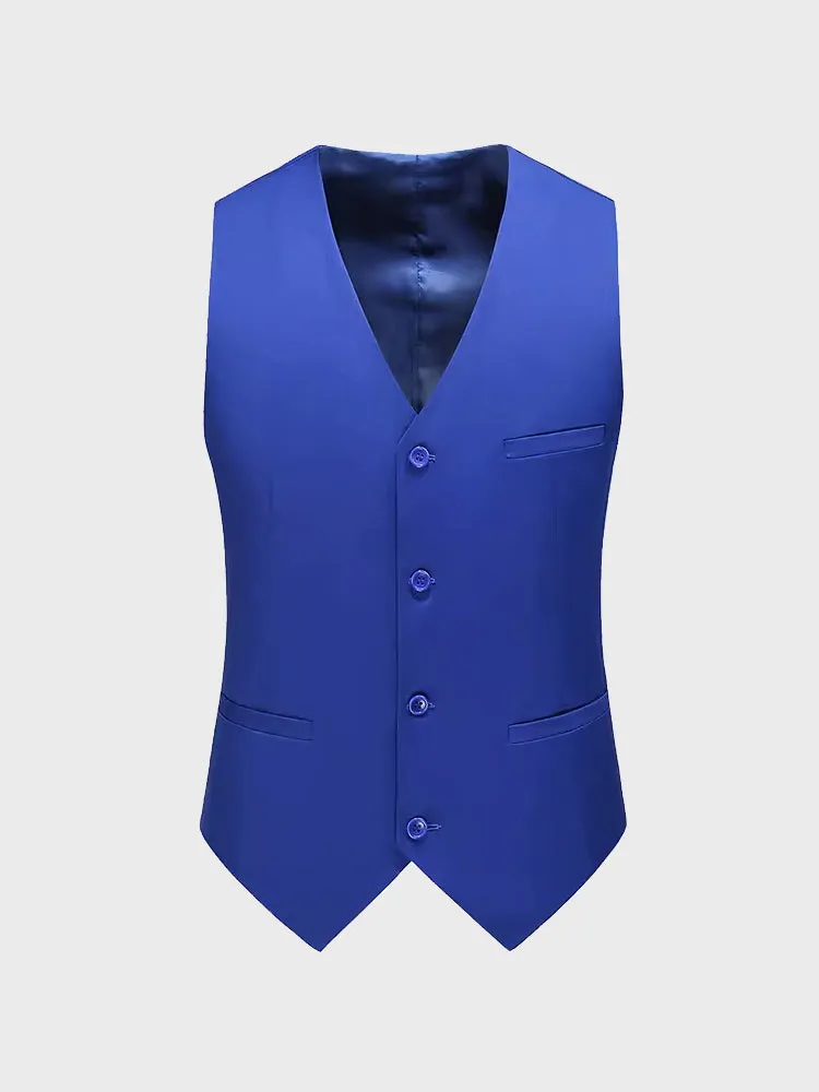 Men Vest Mens Casual Suit V-necked Slim Fit Vests