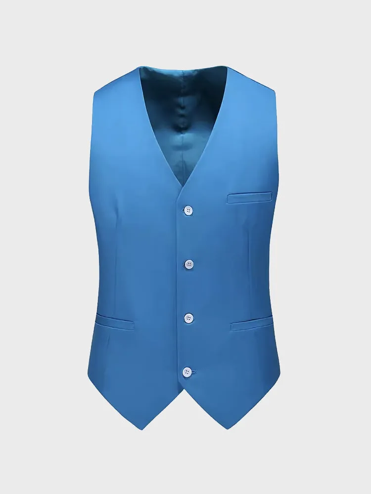 Men Vest Mens Casual Suit V-necked Slim Fit Vests