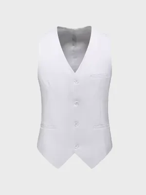 Men Vest Mens Casual Suit V-necked Slim Fit Vests