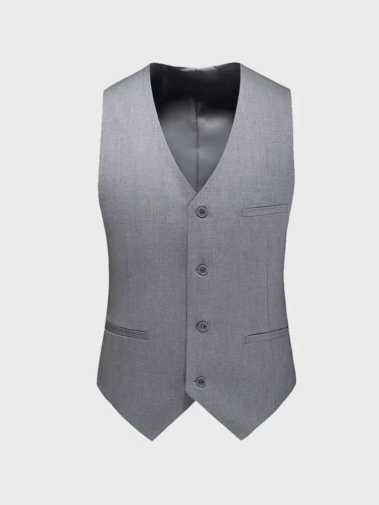 Men Vest Mens Casual Suit V-necked Slim Fit Vests