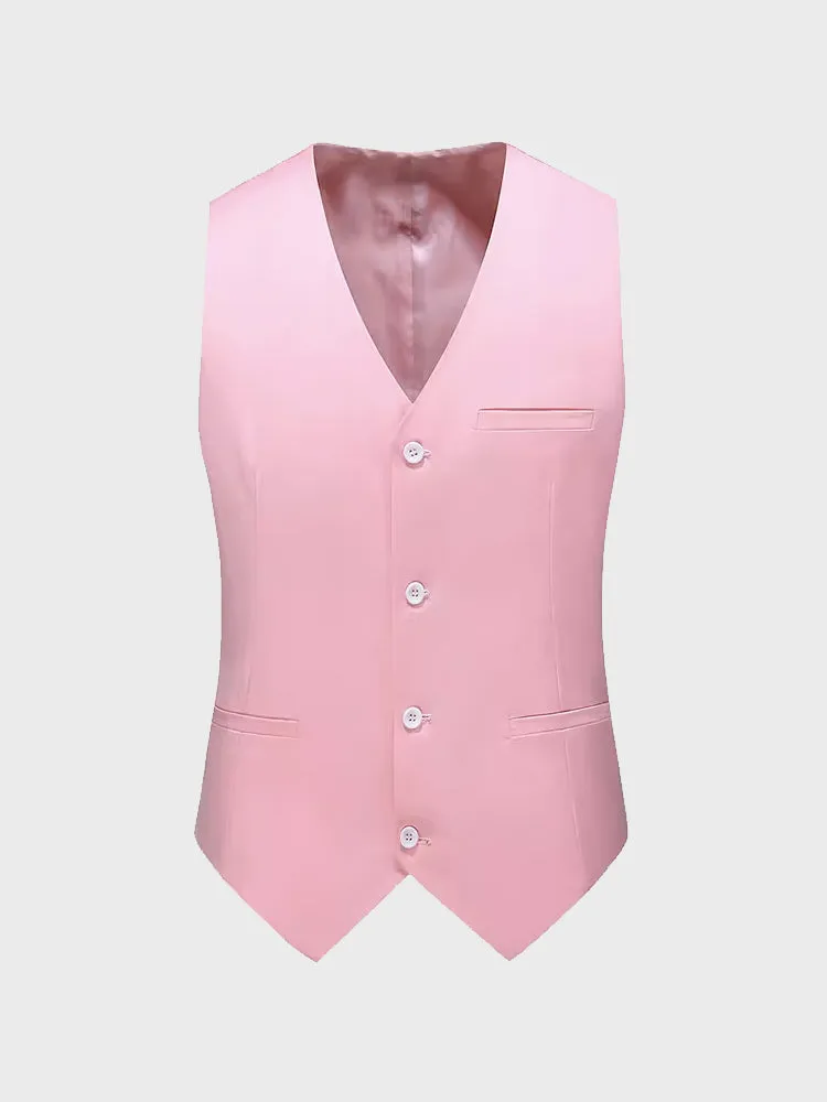 Men Vest Mens Casual Suit V-necked Slim Fit Vests