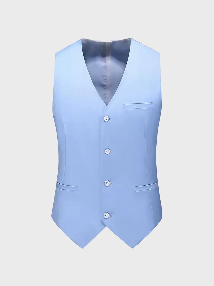 Men Vest Mens Casual Suit V-necked Slim Fit Vests