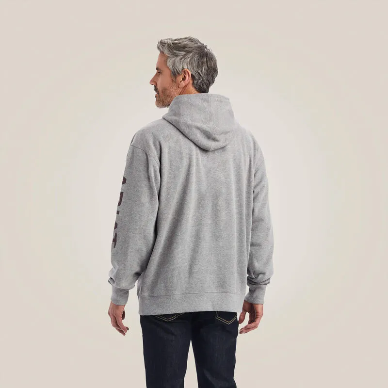 Men's Ariat Logo Hoodie Heather Grey