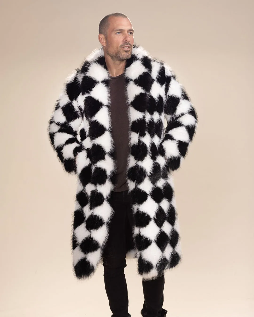 Men's Long Faux Fur Coat | Ace of Diamonds