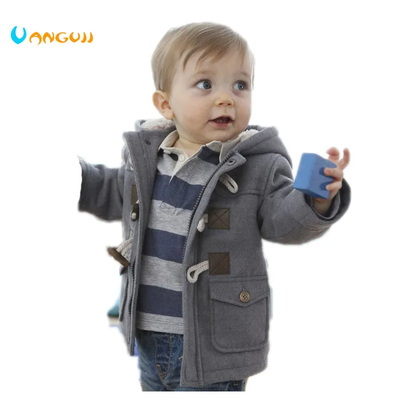 New Boys Winter Jacket Clothes 2 Color Kids Outerwear Coat