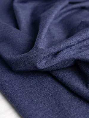 Organic Cotton   Tencel Stretch Knit Jersey - Royal Blue