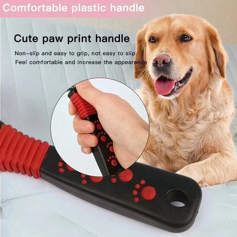 Pet Dematting Fur Rake Comb Brush Tool Dog and Cat Comb for Detangling Matted or Knotted Undercoat Hair Dog Grooming Brush