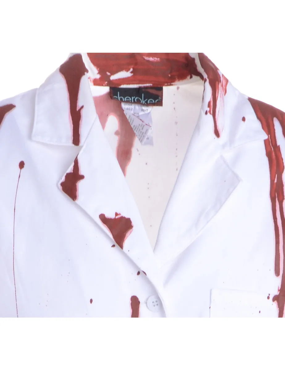 Reclaimed Bloody Halloween Doctors Coat