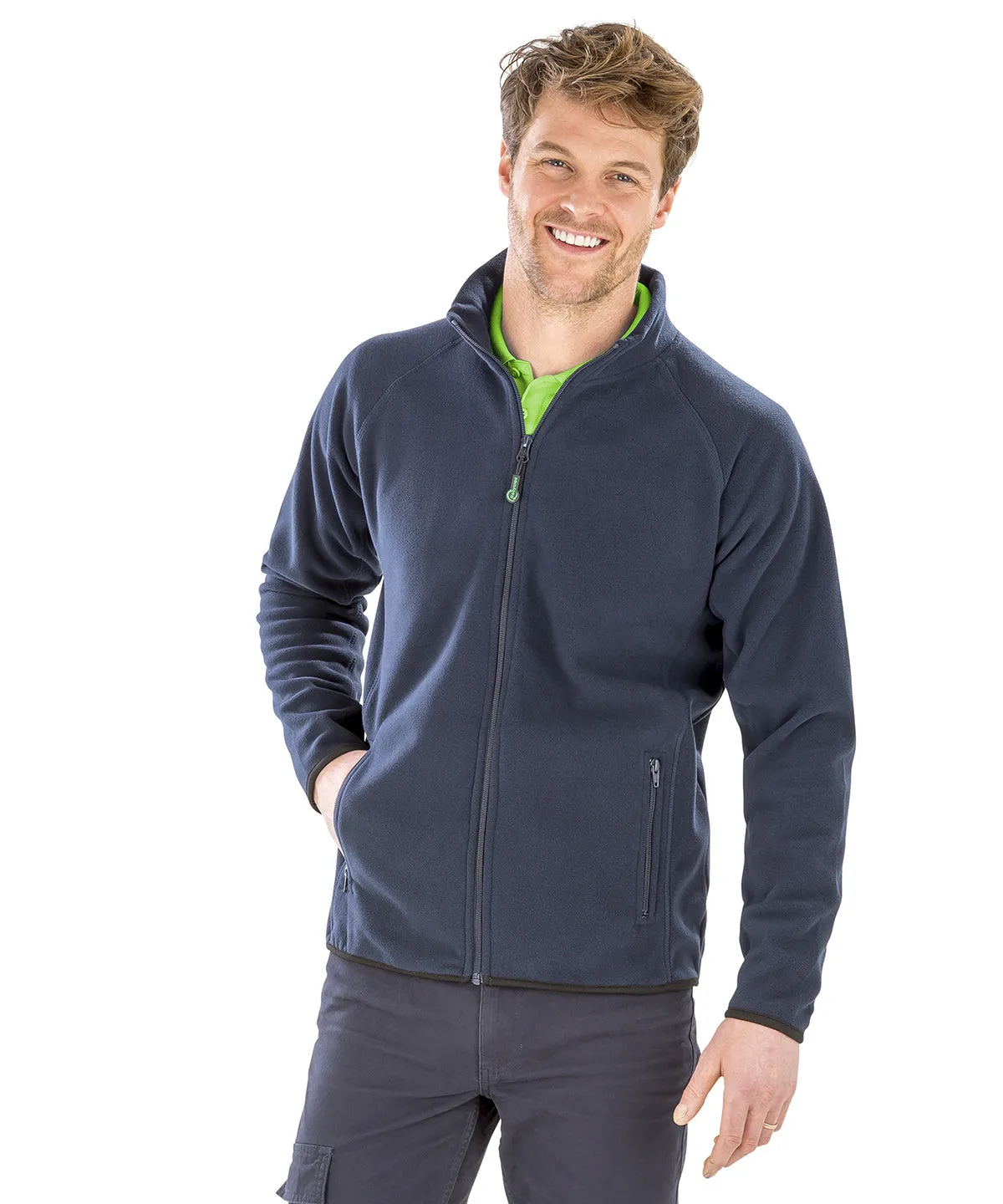 Recycled fleece polarthermic jacket | Forest Green