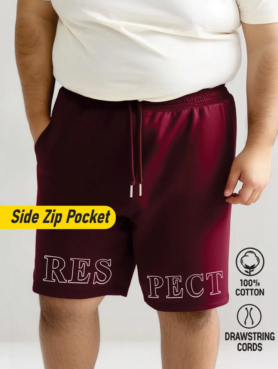 Respect Cotton Plus Size Shorts