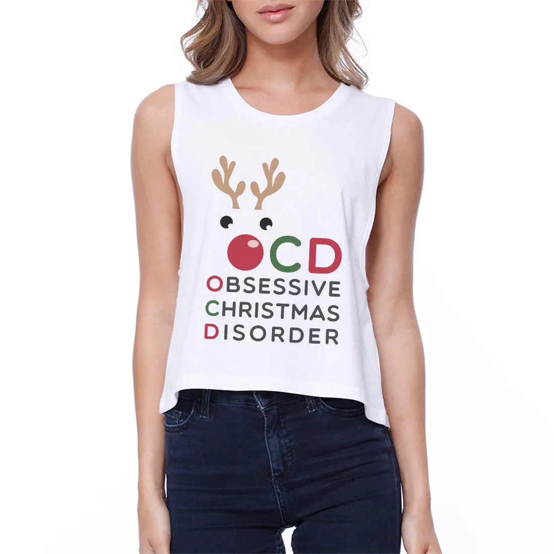 Rudolph OCD Womens Crop Top