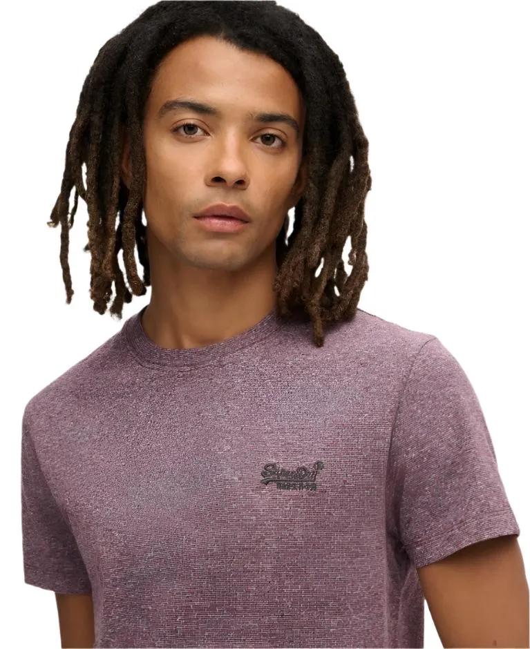 Superdry Mens Essential Logo Emb Tee Port Grey Grindle Feeder