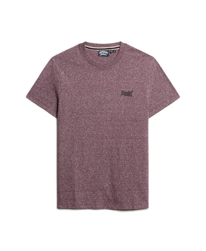 Superdry Mens Essential Logo Emb Tee Port Grey Grindle Feeder