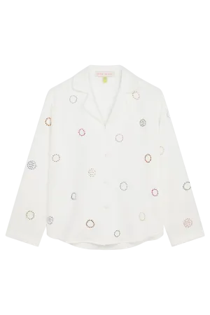 Swarovski Embellished Pyjama Top