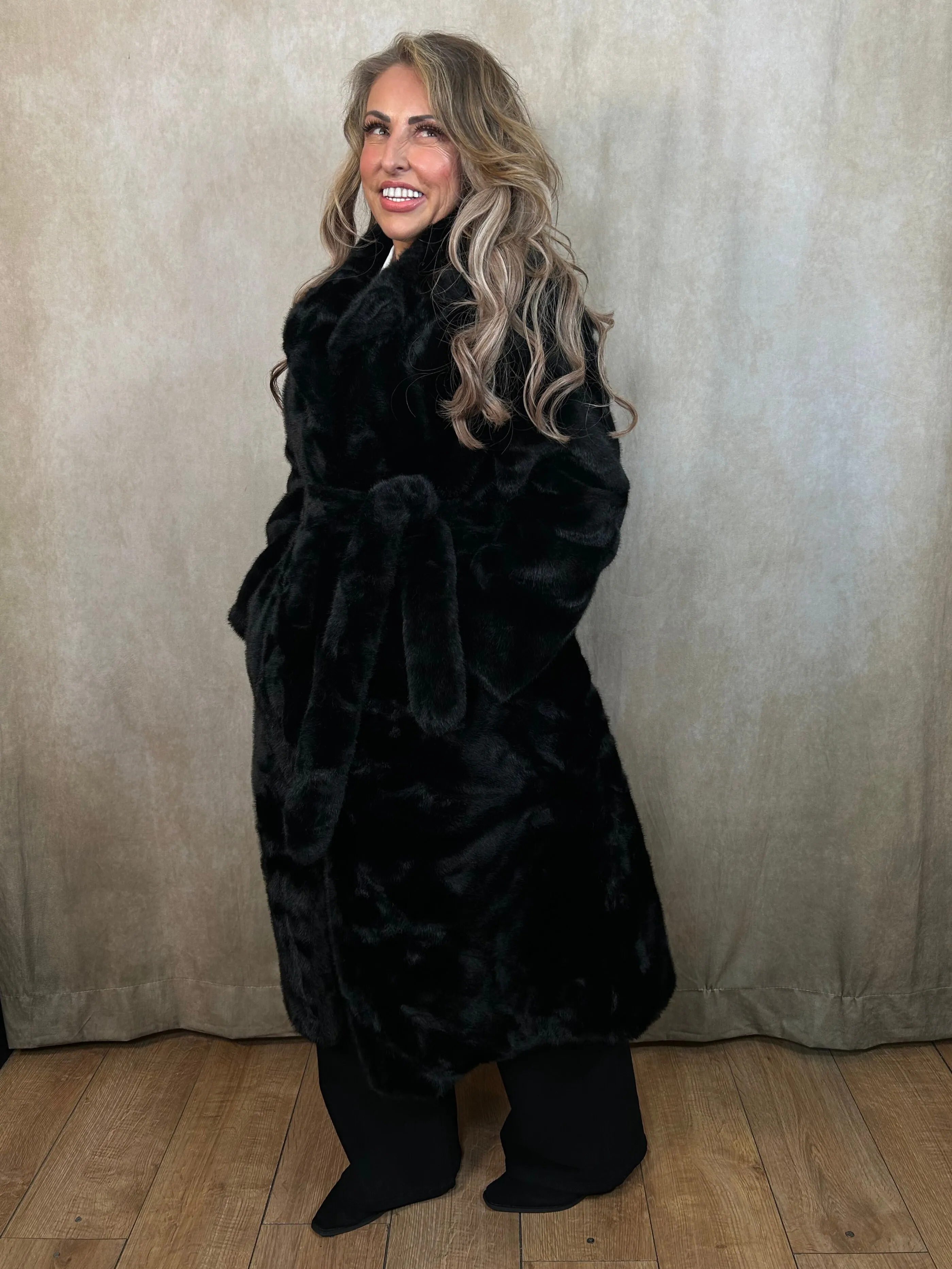 TJ Limited Edition Fern Faux Fur Coat