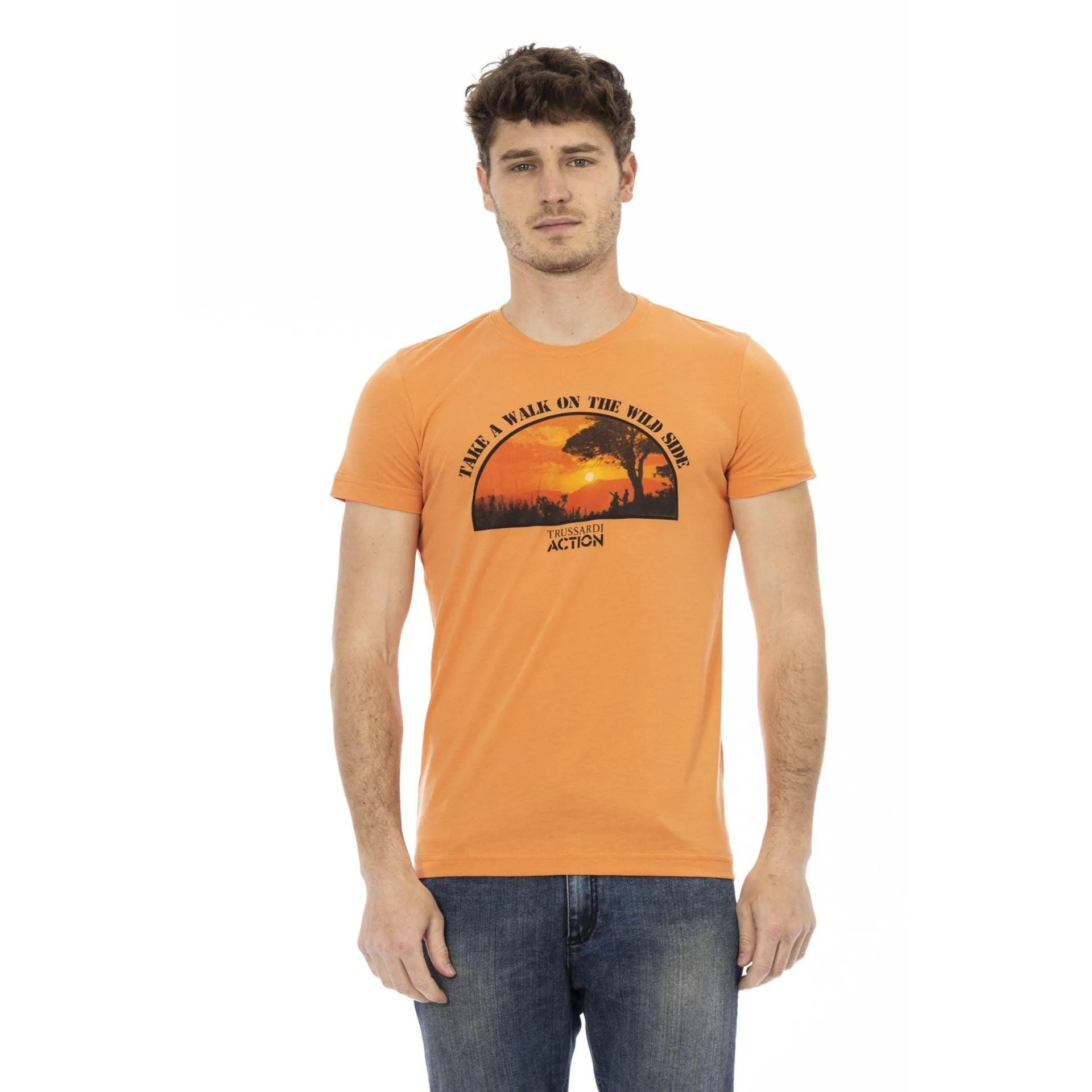 Trussardi Action Men T-shirts - Orange Brand T-shirts