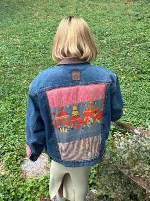 upcycled denim jacket | it's a circus out here