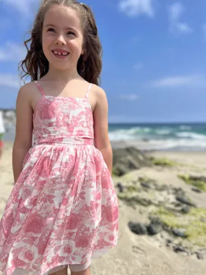 Vignette Juliet Dress in Pink Roses Girls 6-12