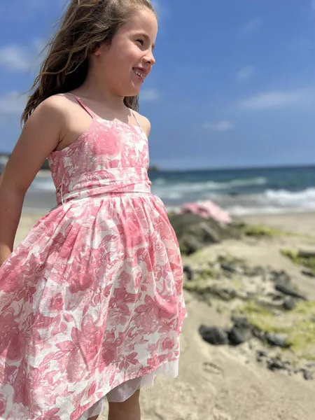 Vignette Juliet Dress in Pink Roses Girls 6-12